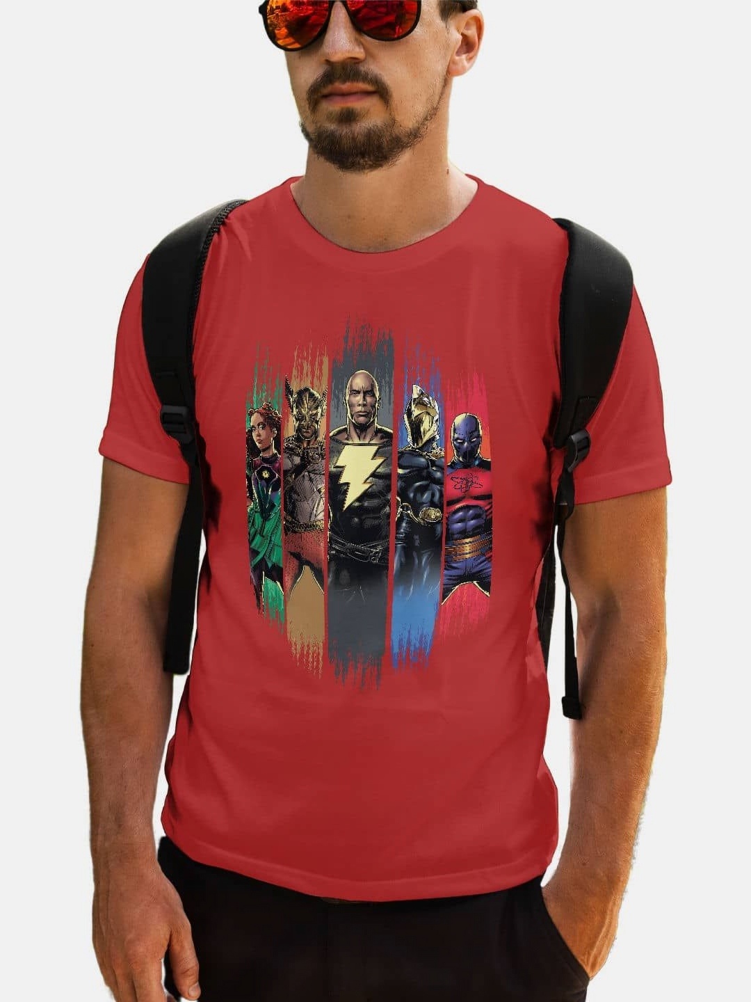 

macmerise Men Printed T-shirt, Red