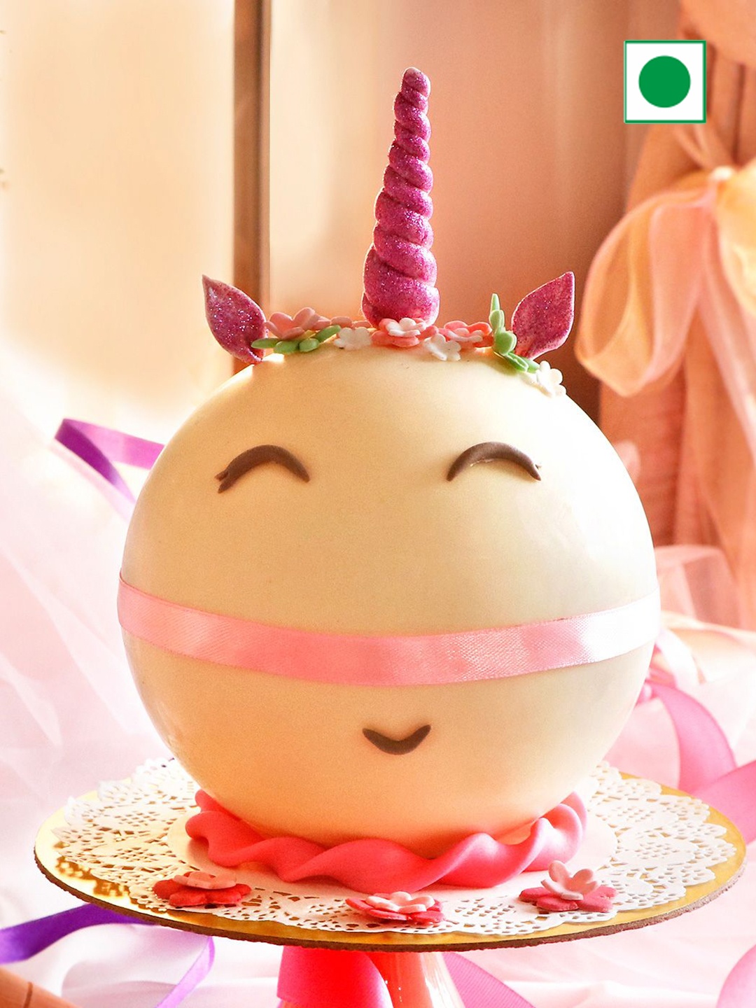 

IGP Chocolate Flavor Eggless Ball Cake- 750gms, Brown