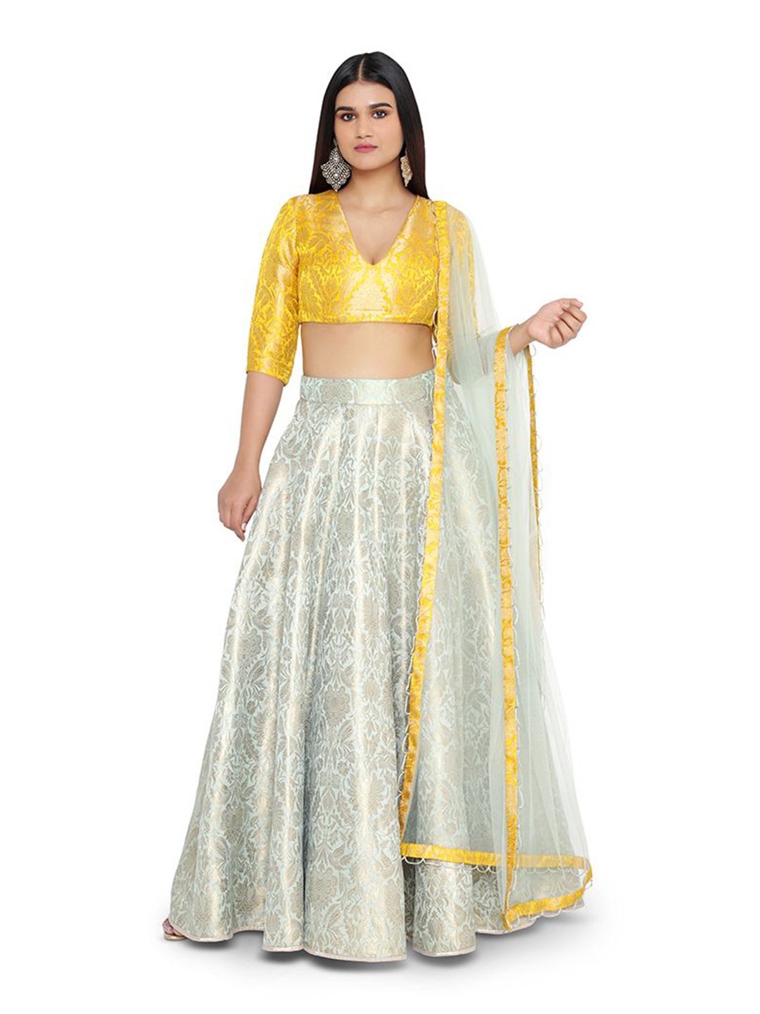 

Payal Singhal Ready to Wear Lehenga & Blouse With Dupatta, Yellow