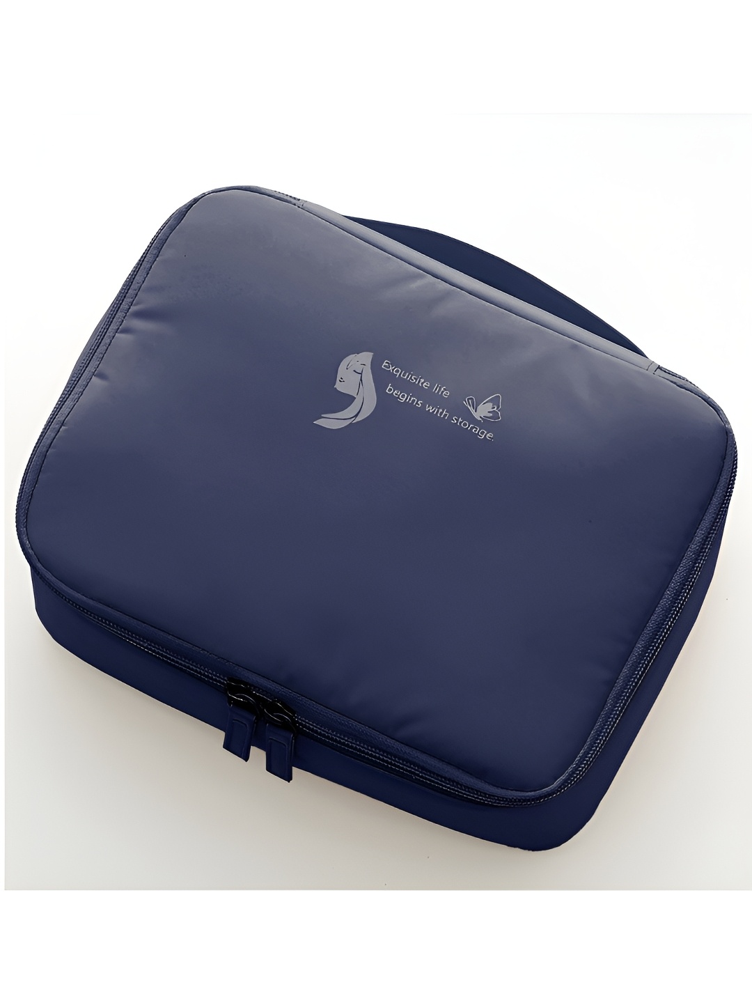 

Aura Navy Blue Makeup Pouch Organizer