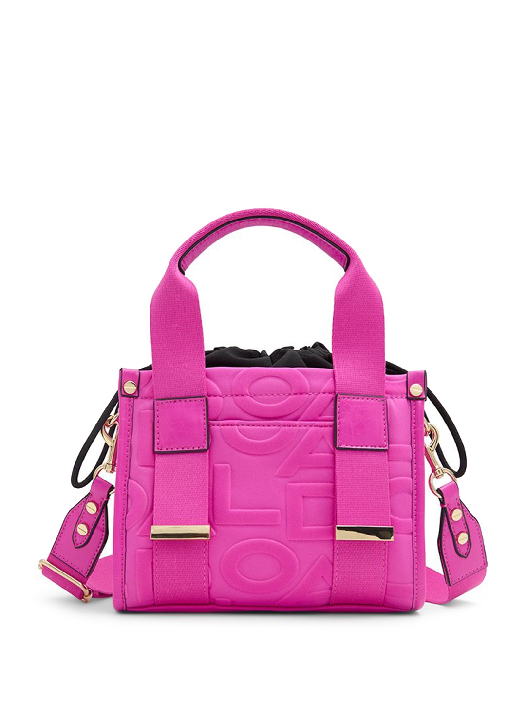 

ALDO Structured Handheld Bag with Bow Detail, Pink