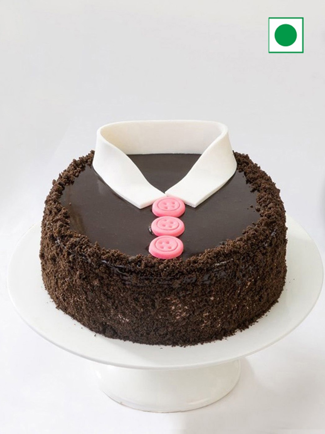 

IGP Chocolate Flavour Eggless Round Cake- 500g, Brown