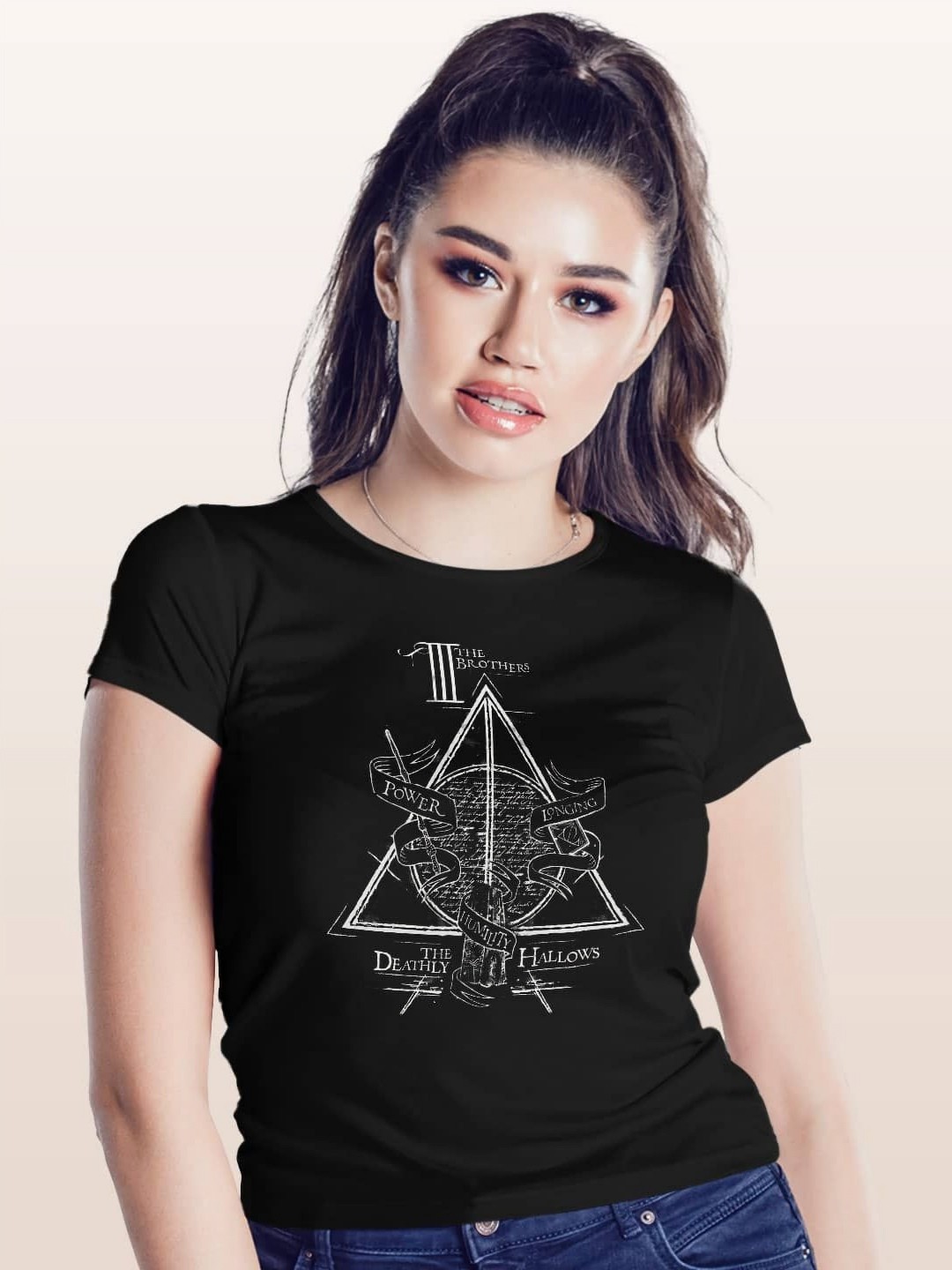 

macmerise Women Striped T-shirt, Black