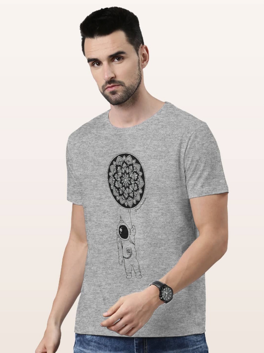 

macmerise Men Pockets T-shirt, Grey