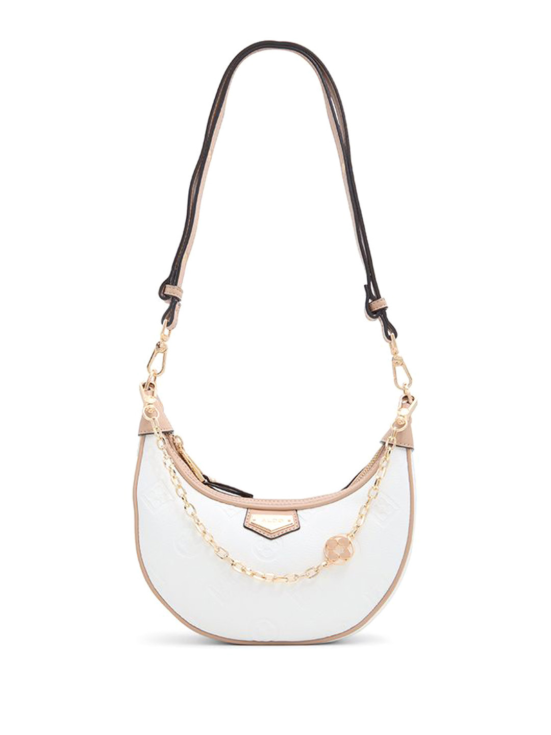 

ALDO Structured Sling Bag with Quilted, White
