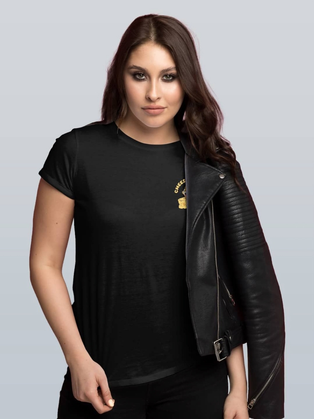 

macmerise Women Pockets T-shirt, Black