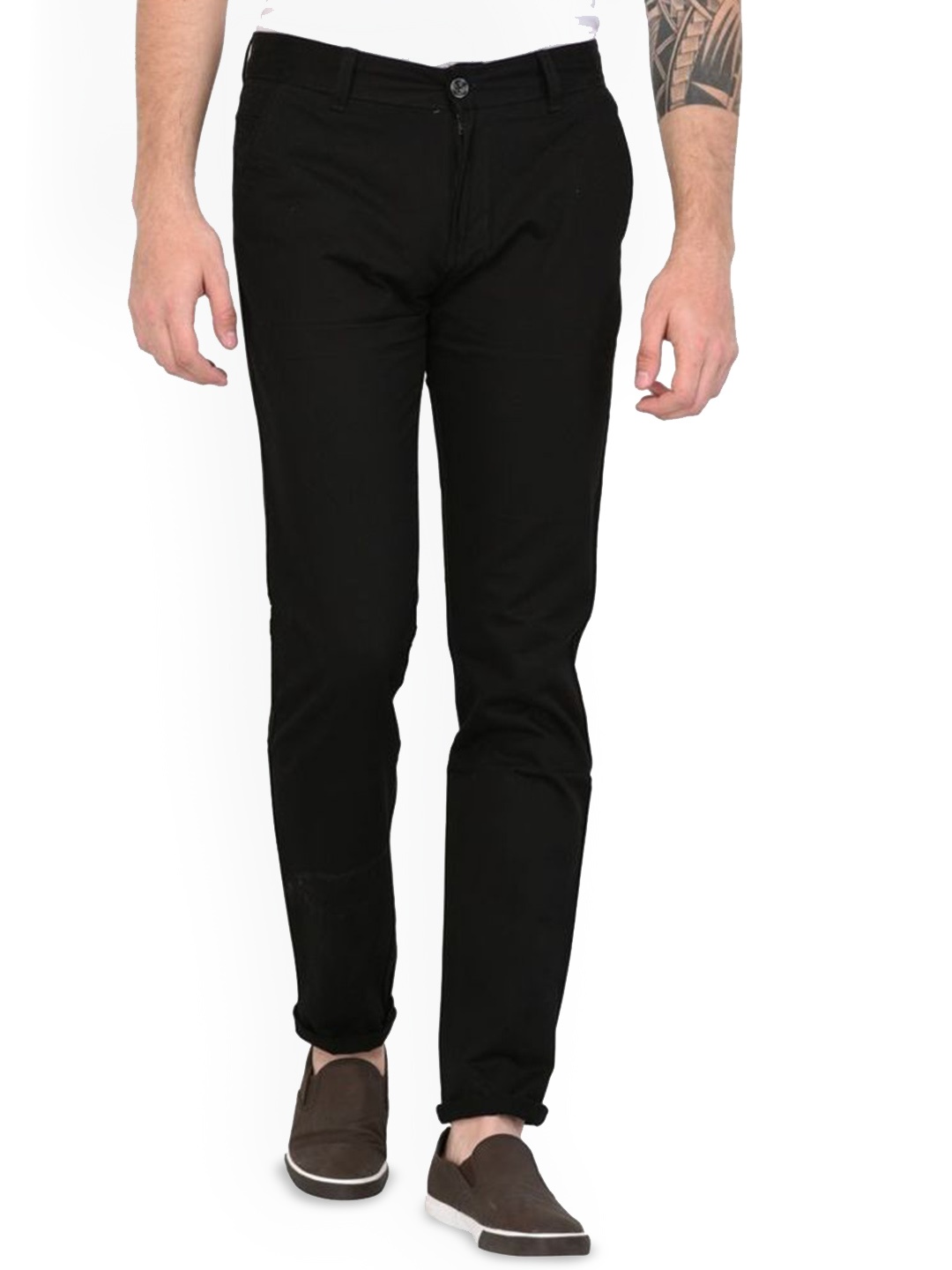 

STUDIO NEXX Men Chinos Trousers, Black