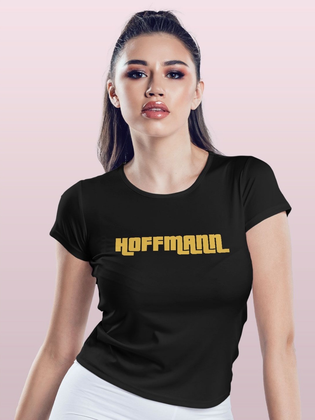 

macmerise Women Typography Printed Extended Sleeves T-shirt, Black