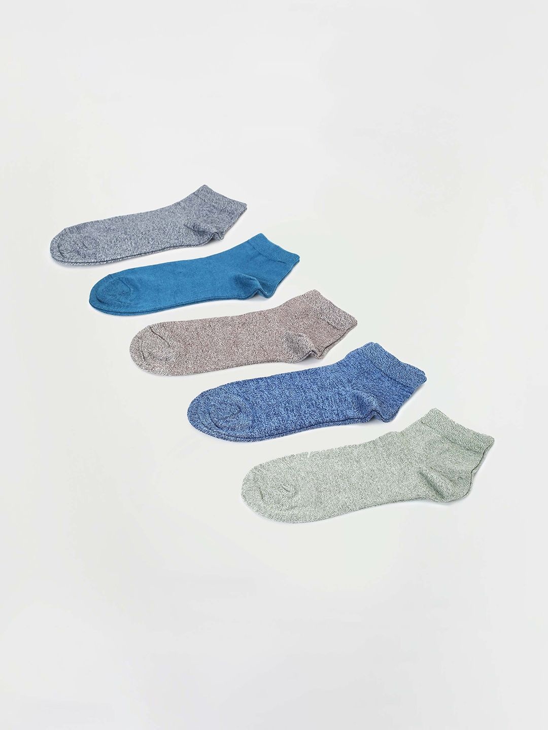 

max Pack of 5 Shoe Line Socks, Blue