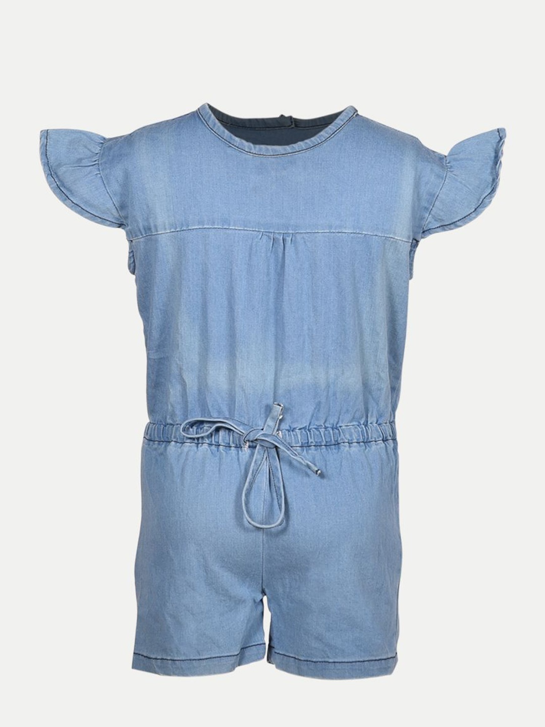 

BAESD Girls Short Sleeves Jumpsuit, Blue