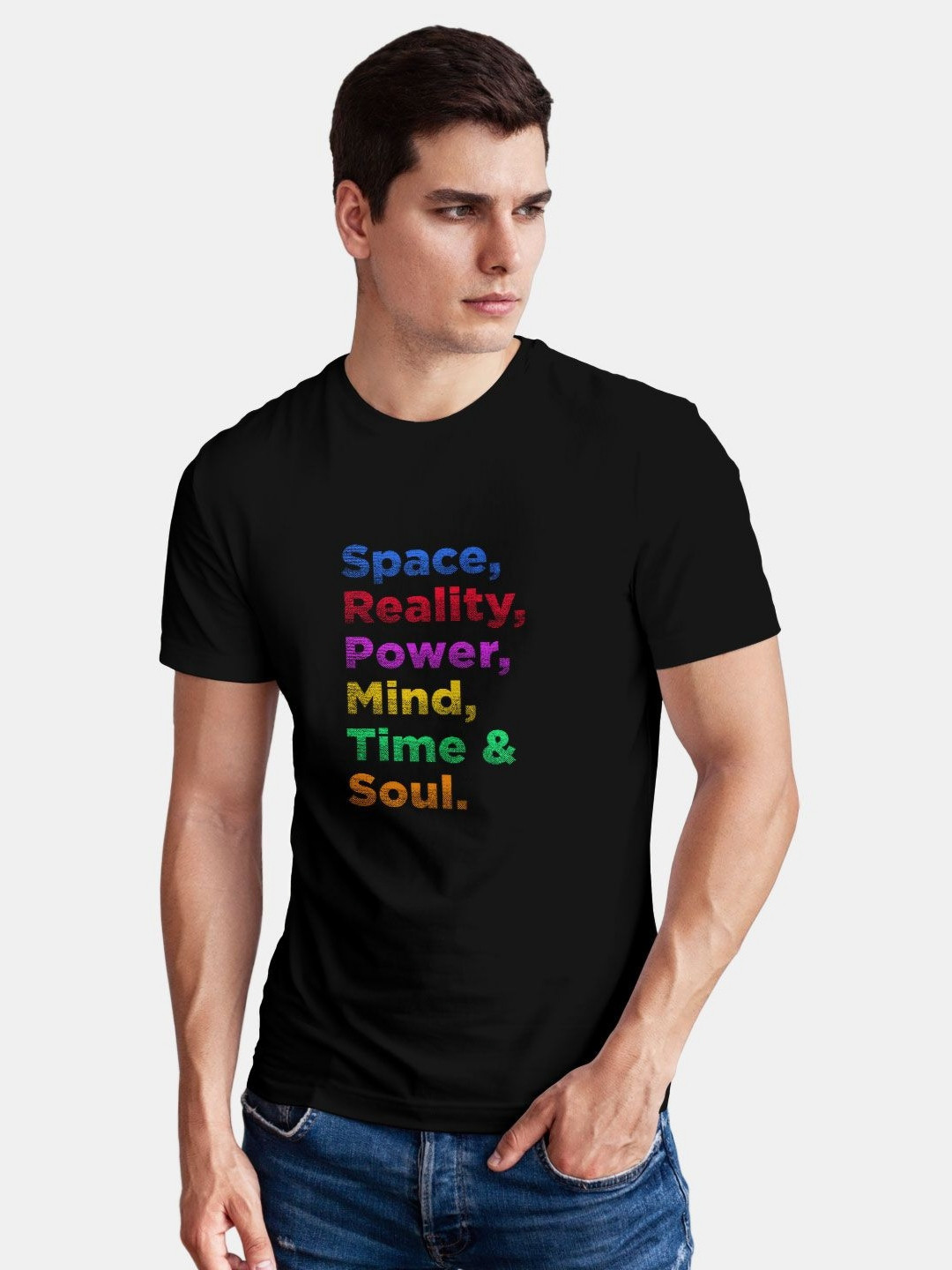 

macmerise Men Typography Printed T-shirt, Black