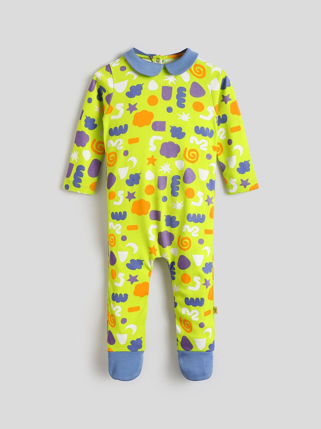 

Somersault Girls Printed Sleepsuit, Green