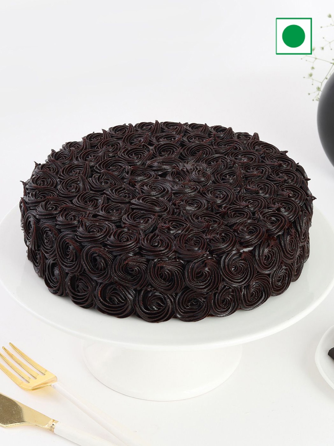 

IGP Chocolate Flavour Eggless Round Cake- 500g, Brown