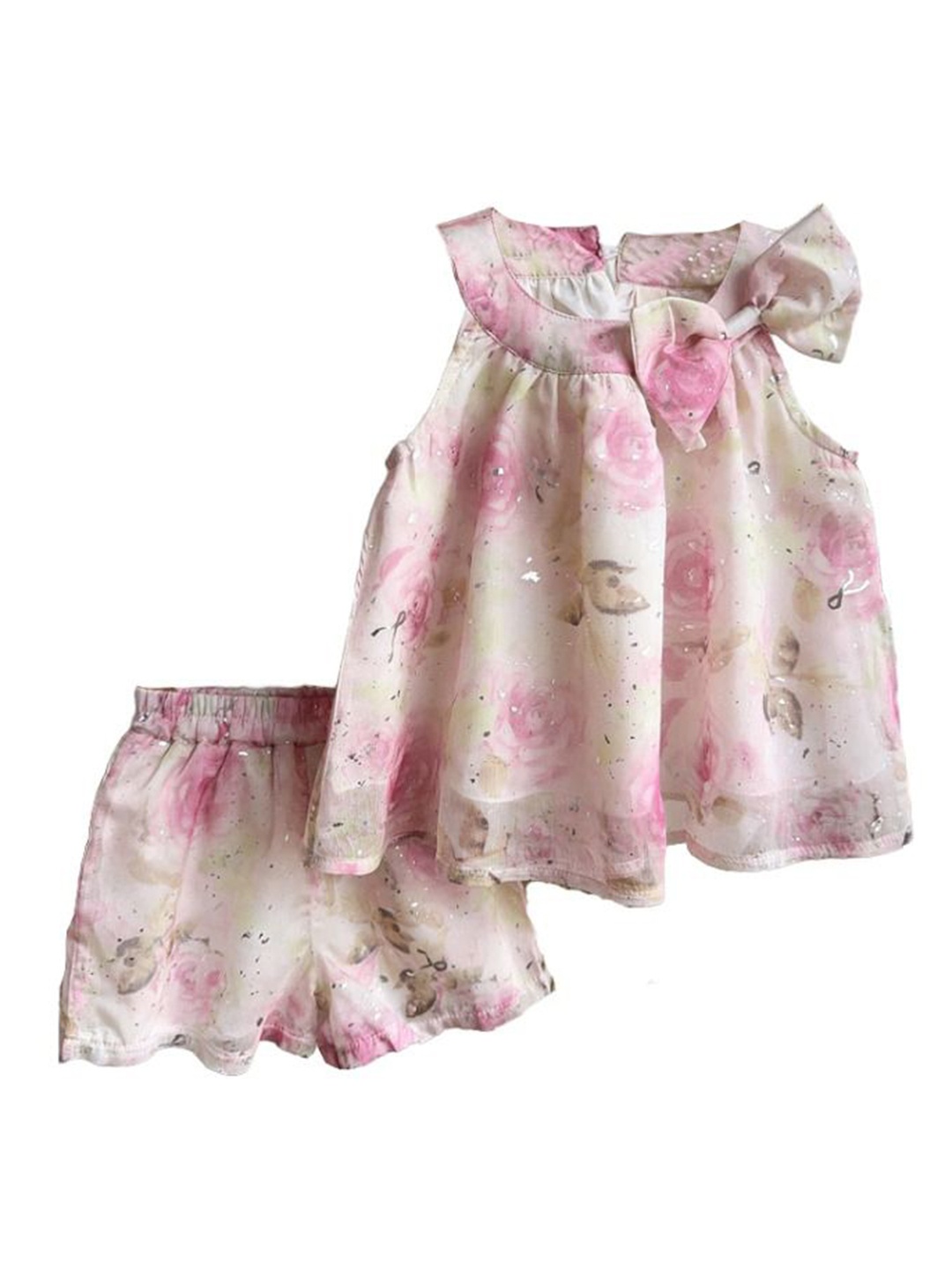 

StyleCast x Revolte Girls Printed Sleeveless Top With Skirt, Pink