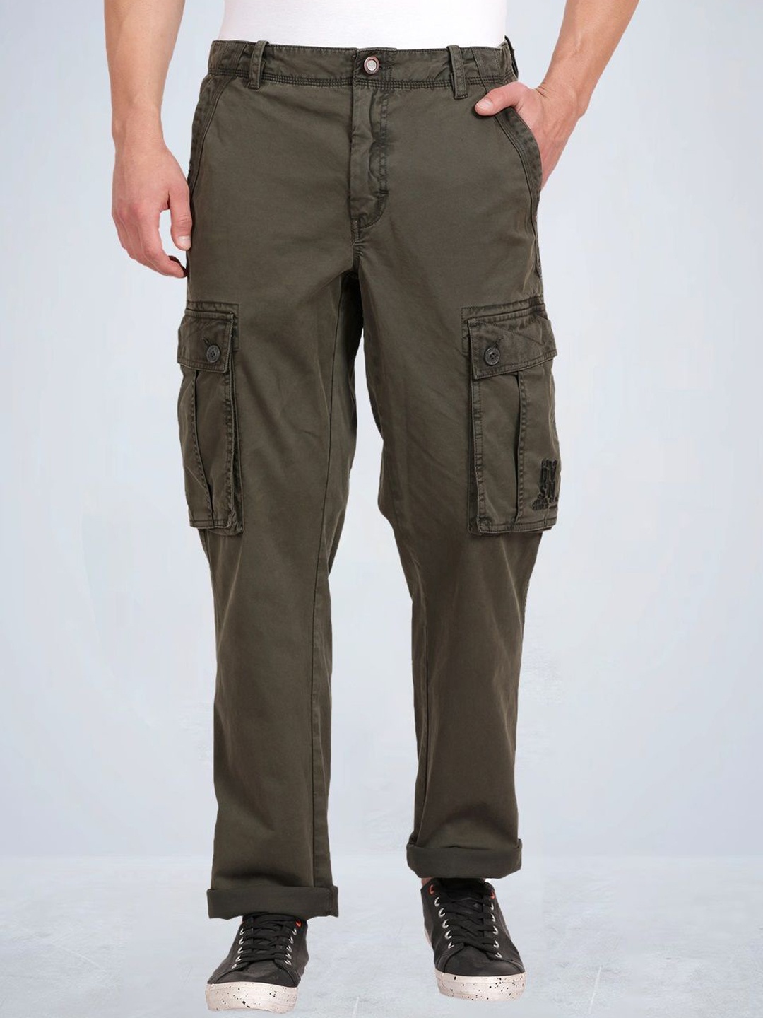 

t-base Men Mid-Rise Cargos, Olive