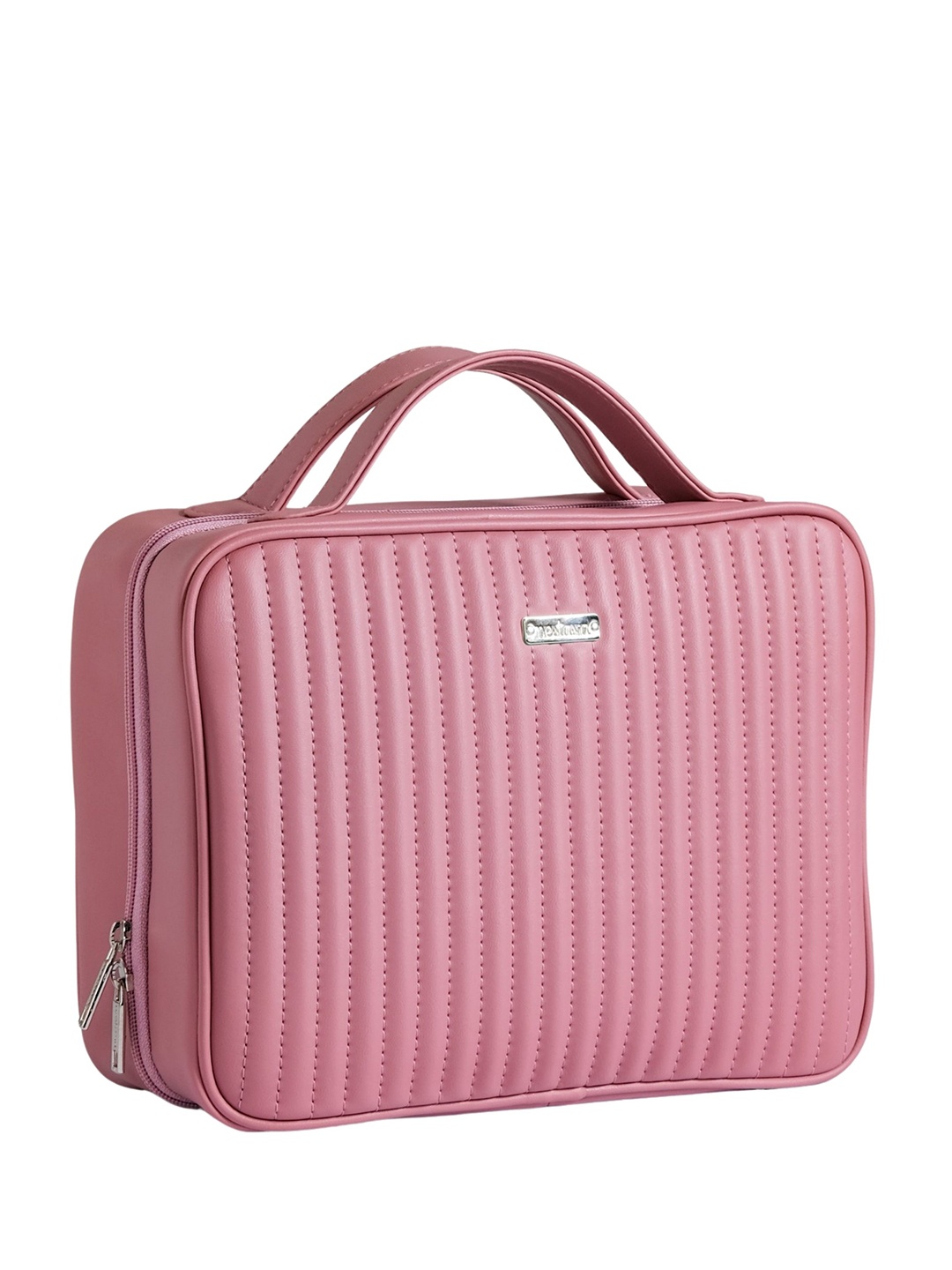 

Nestasia Textured Vanity Bag Travel Accessory, Pink