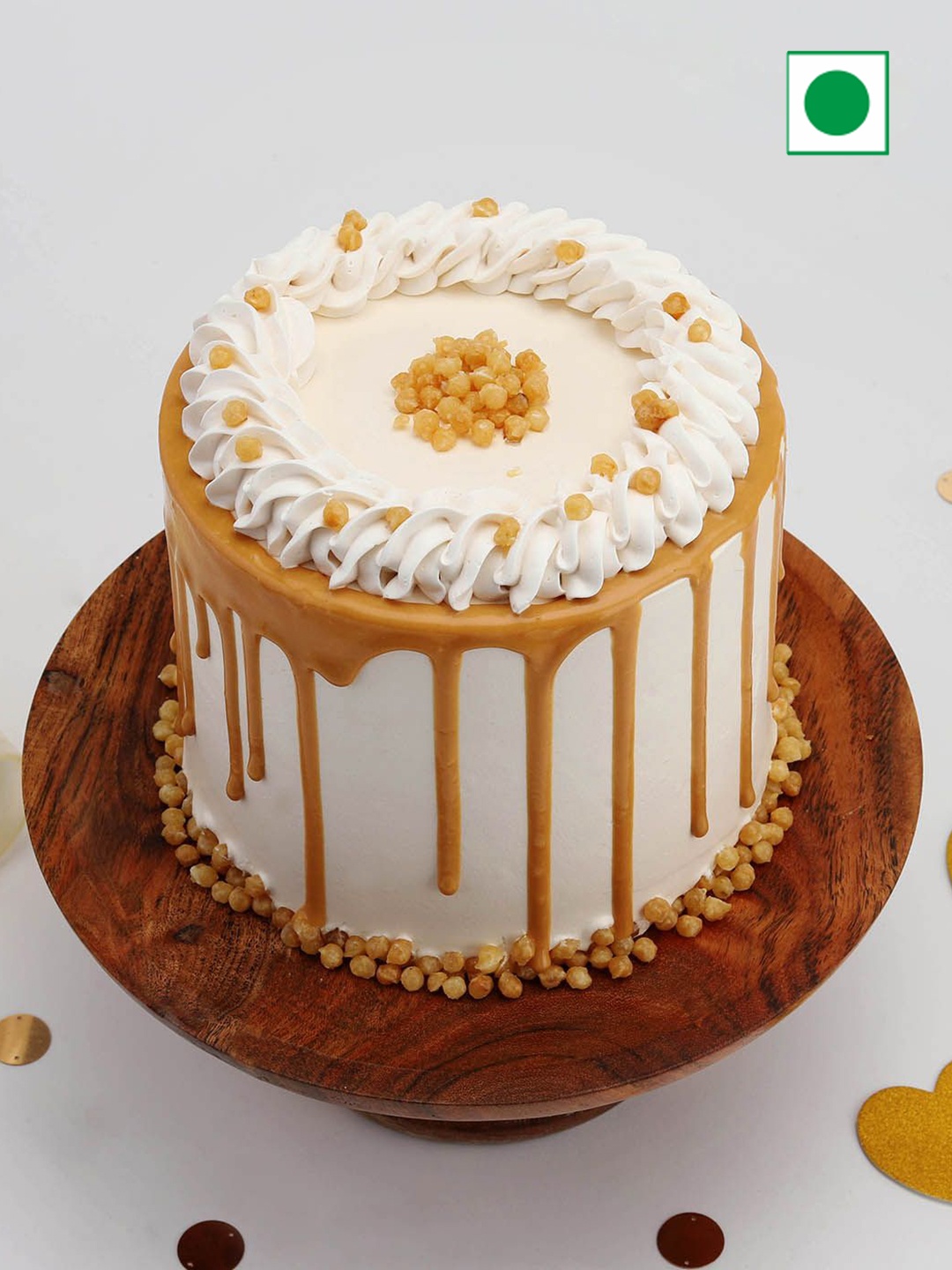 

IGP Butterscotch Flavor Round Cake- 1kg, Brown