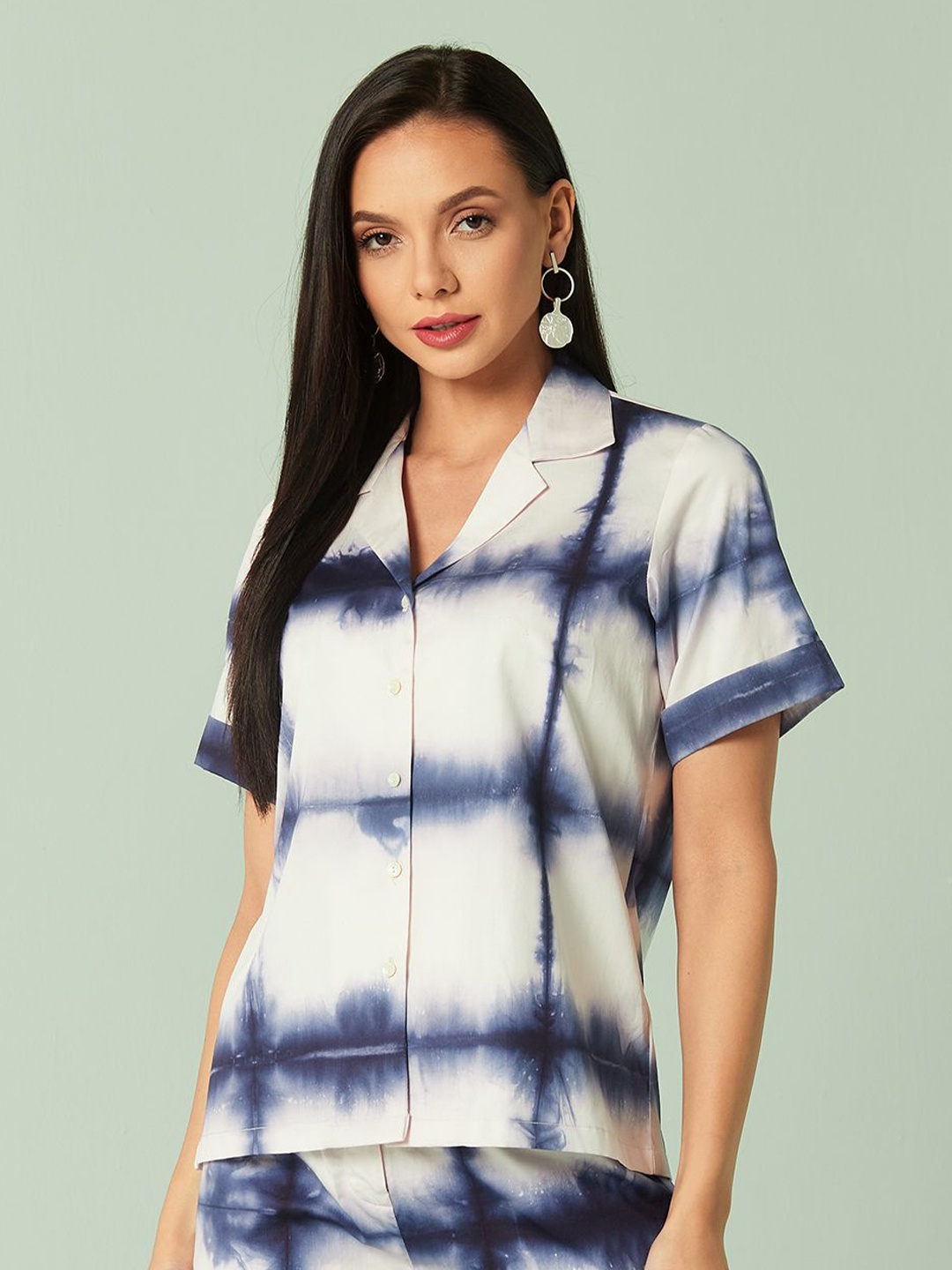 

SEVENDC Checked Cotton Styled Back Top, Multi