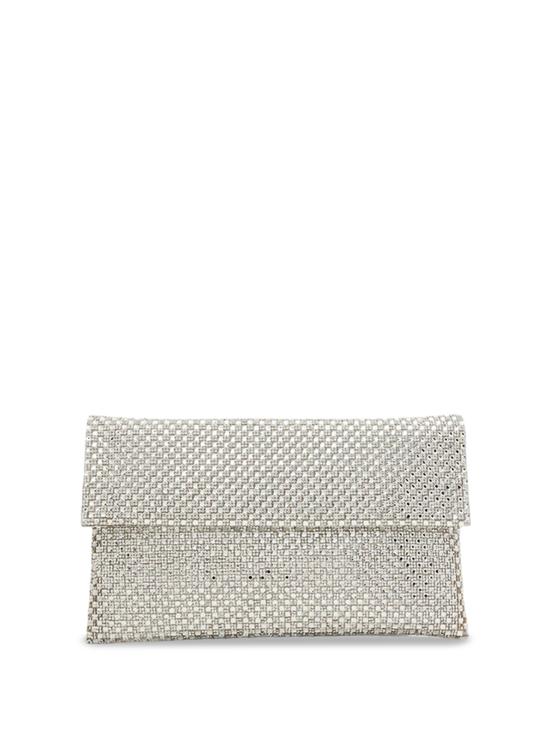 

ALDO Embellished Structured Sling Bag, Silver