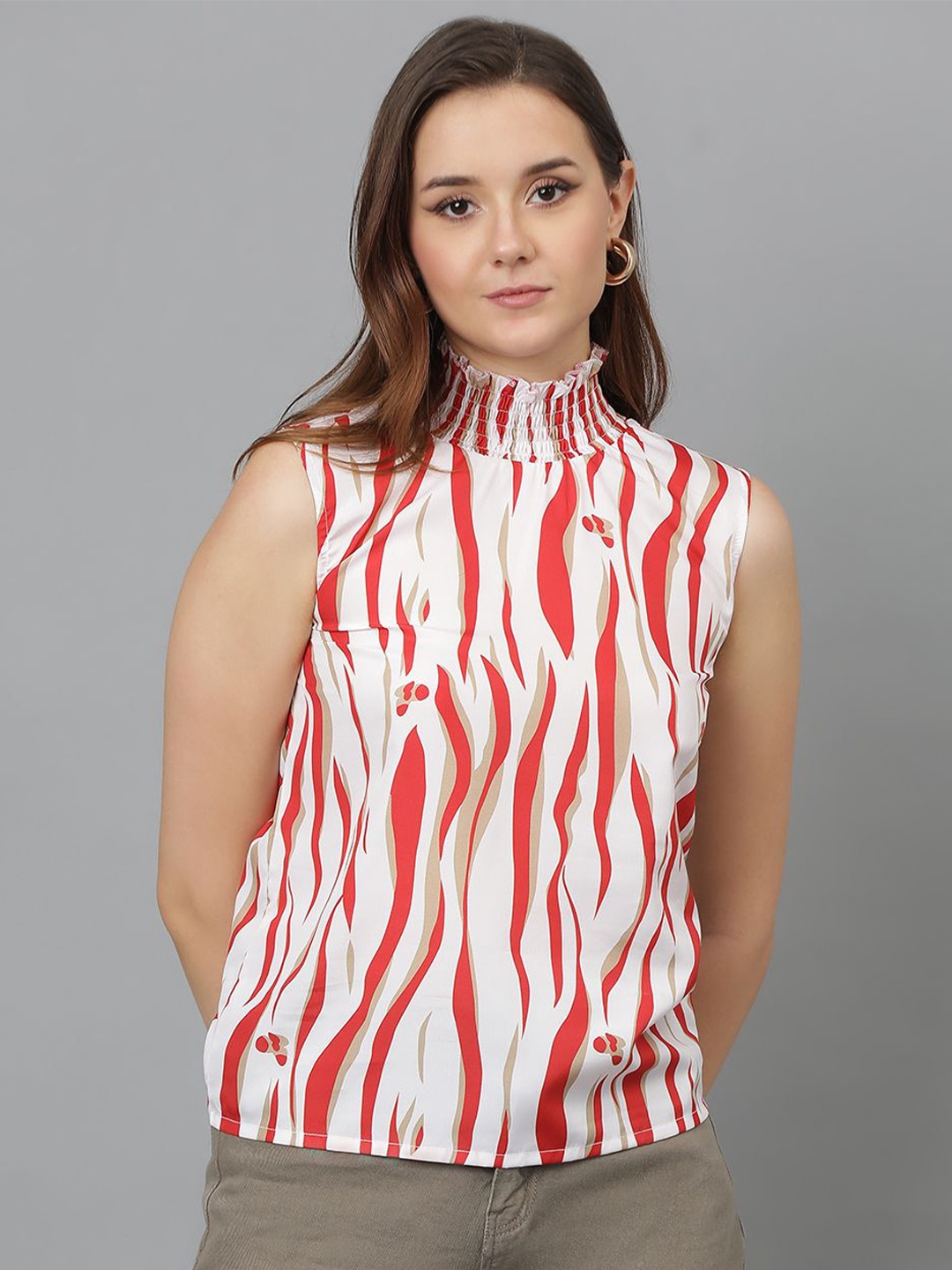 

Kotty Print Crepe Top, Multi