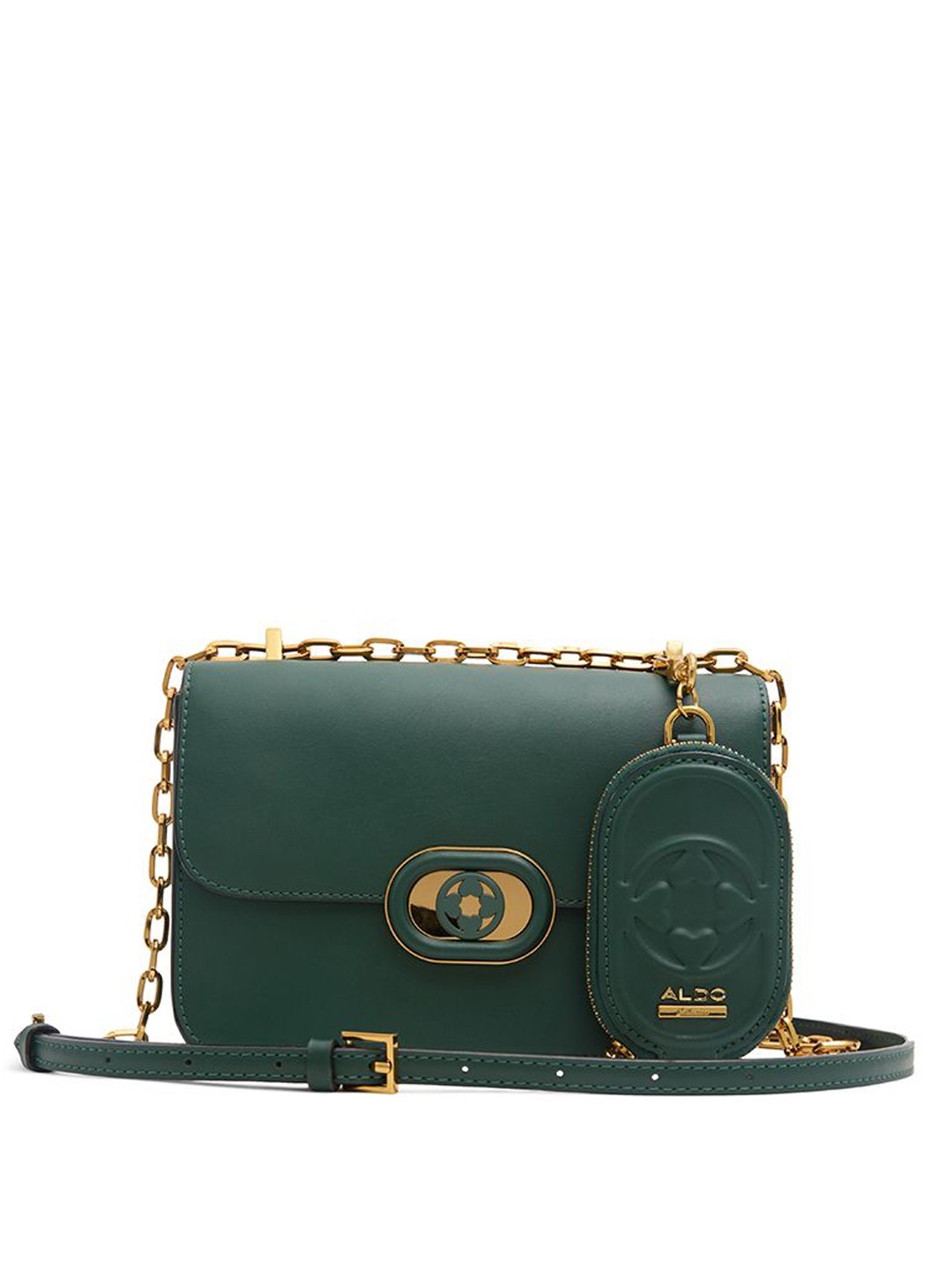 

ALDO Textured Structured Sling Bag, Green