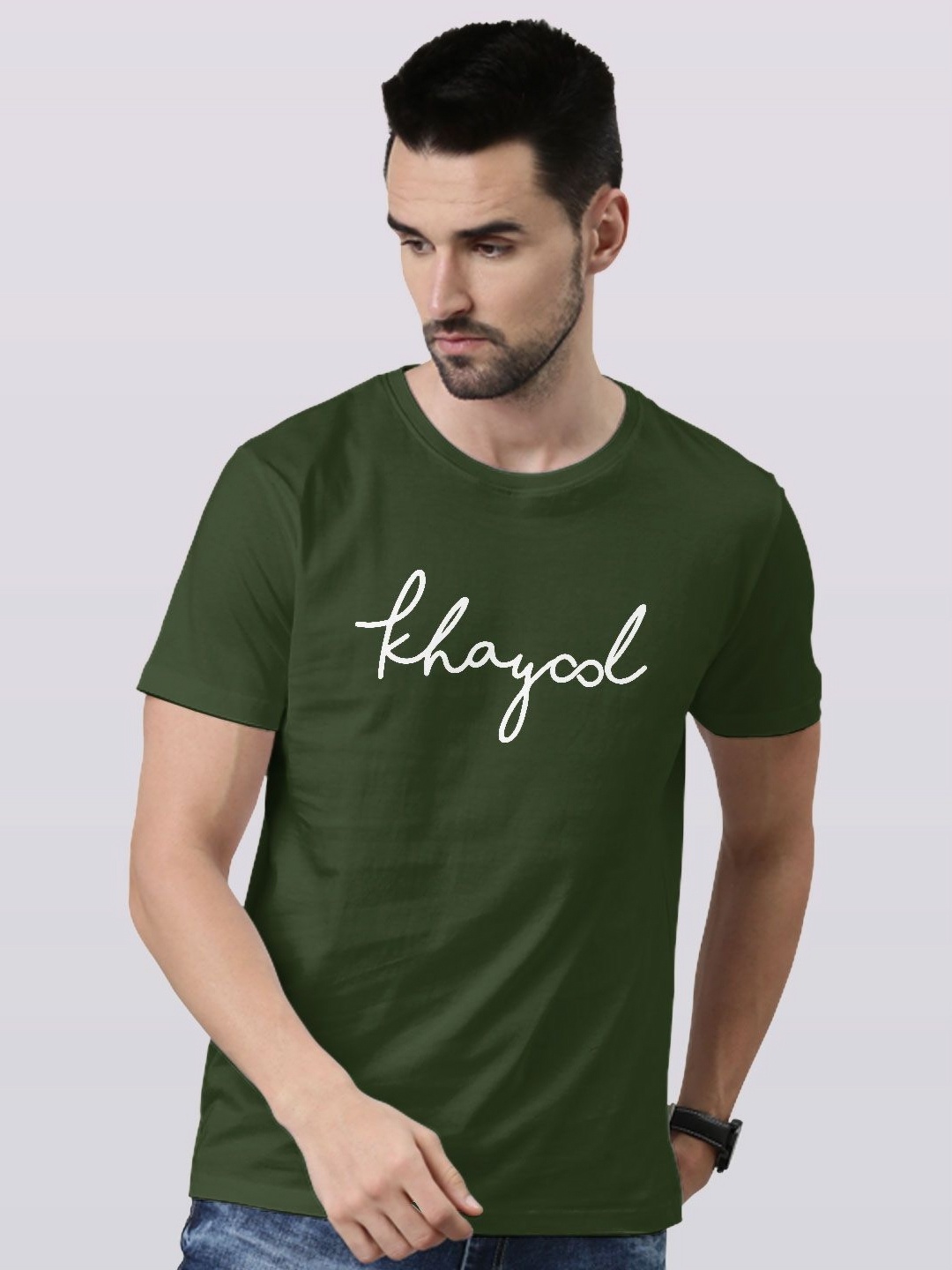 

macmerise Men Extended Sleeves Pockets T-shirt, Green