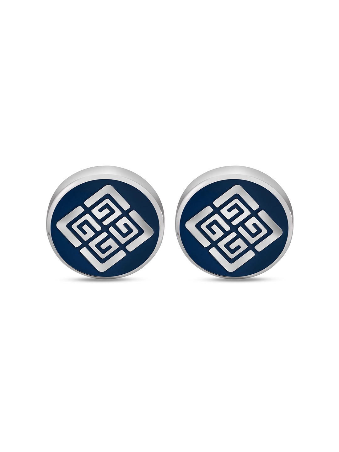 

Guy Laroche Round Stainless Steel Cufflinks, Blue