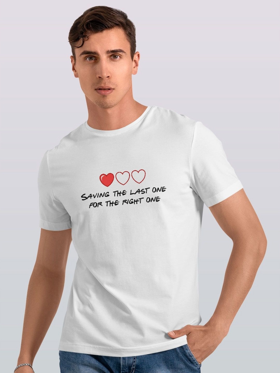 

macmerise Men Printed Extended Sleeves Raw Edge T-shirt, White