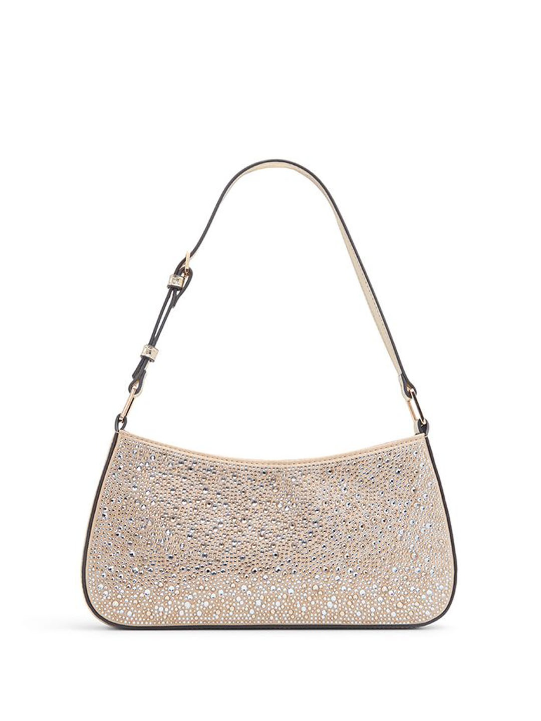 

ALDO Textured Structured Handheld Bag with Cut Work, Gold