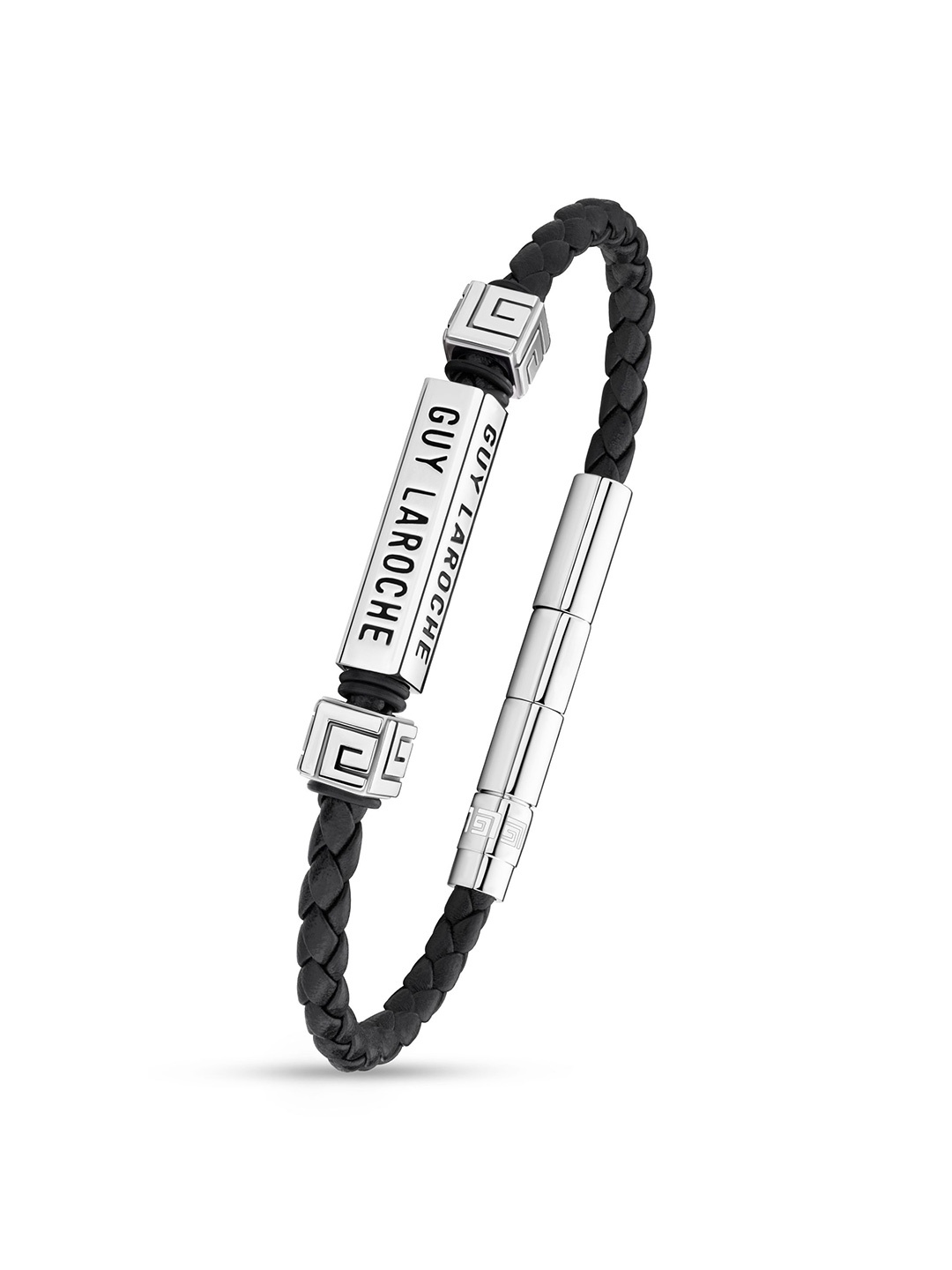 

Guy Laroche Men Stainless Steel Wraparound Bracelet, Silver