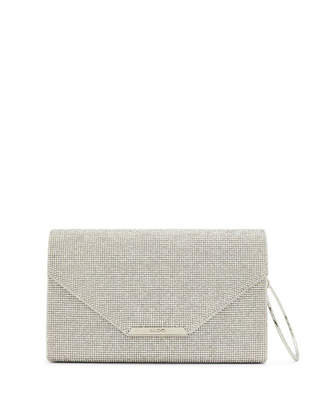 

ALDO Embellished Bucket Handheld Bag, Silver
