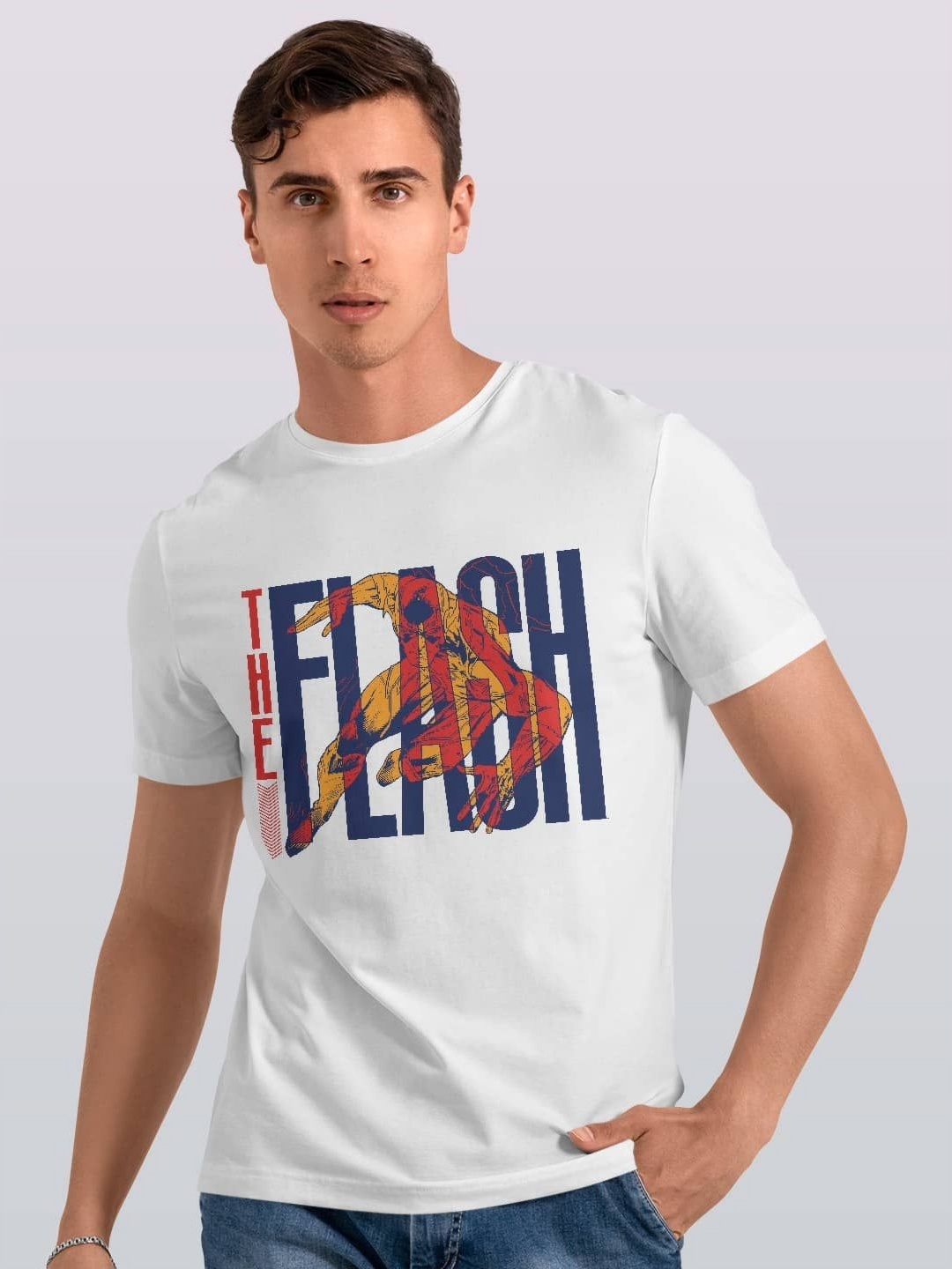 

macmerise Men Printed Extended Sleeves Pockets T-shirt, White