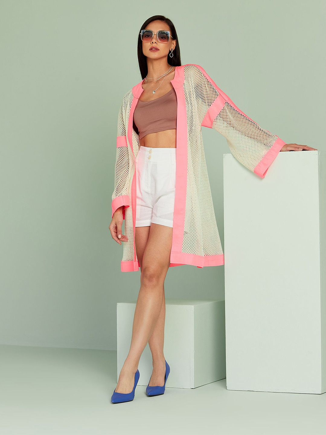 

SEVENDC Bell Sleeve Cotton Top, Cream