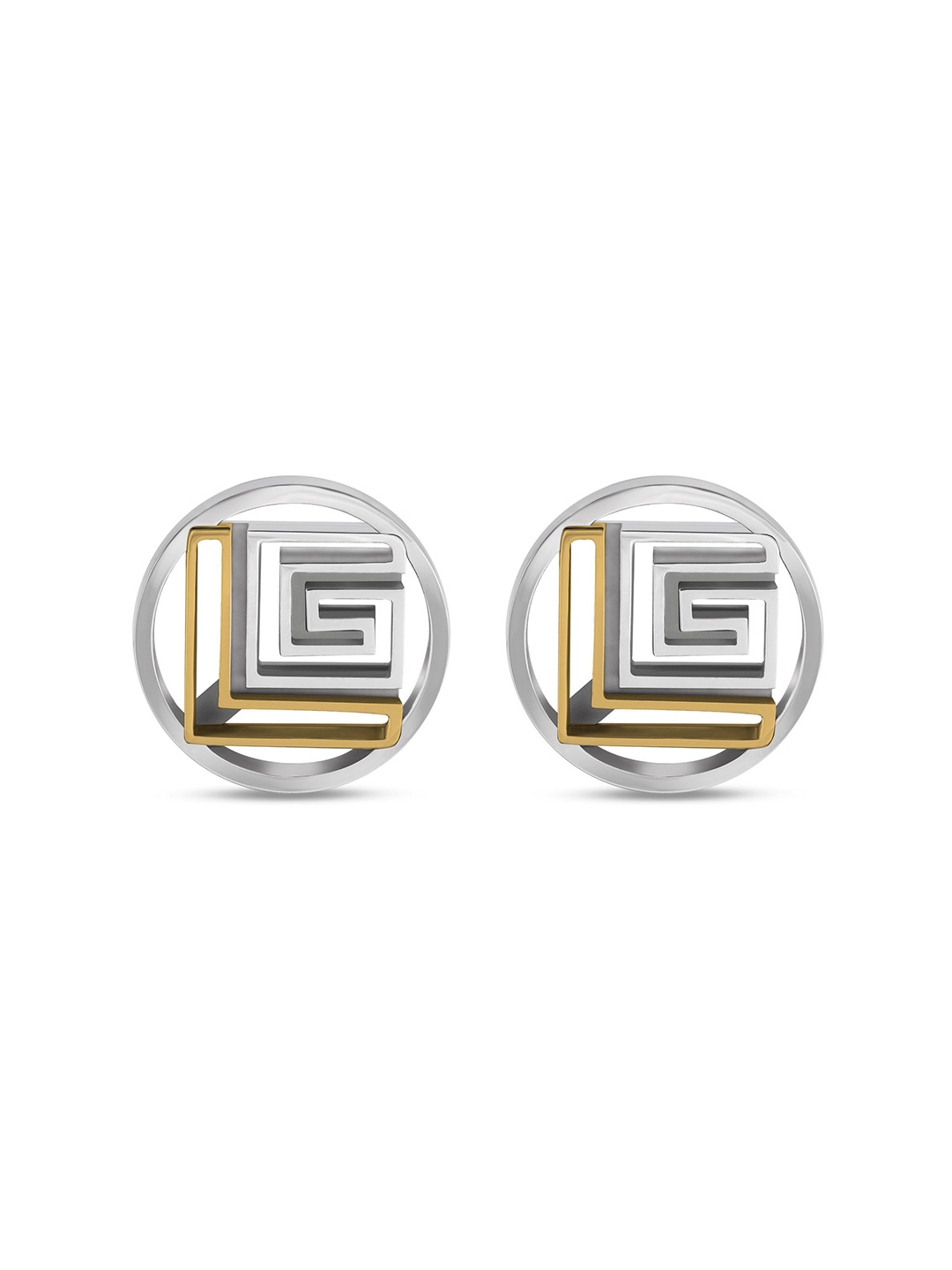 

Guy Laroche Men Stainless SteelCufflink, Silver
