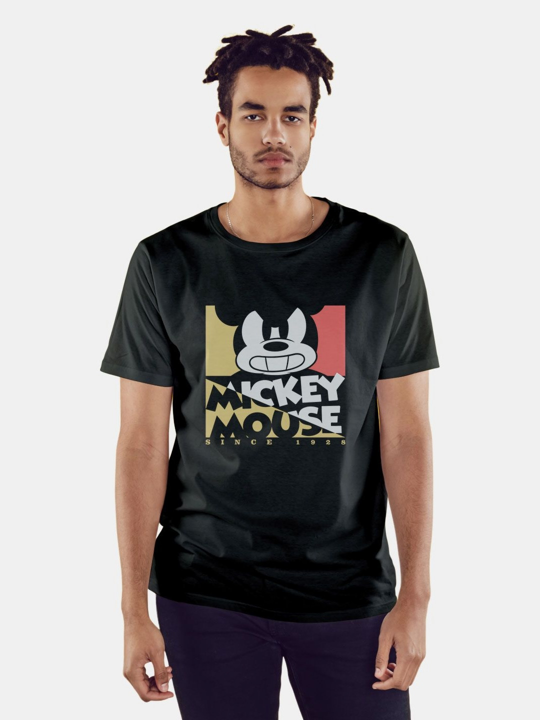 

macmerise Men Typography Printed Raw Edge T-shirt, Black