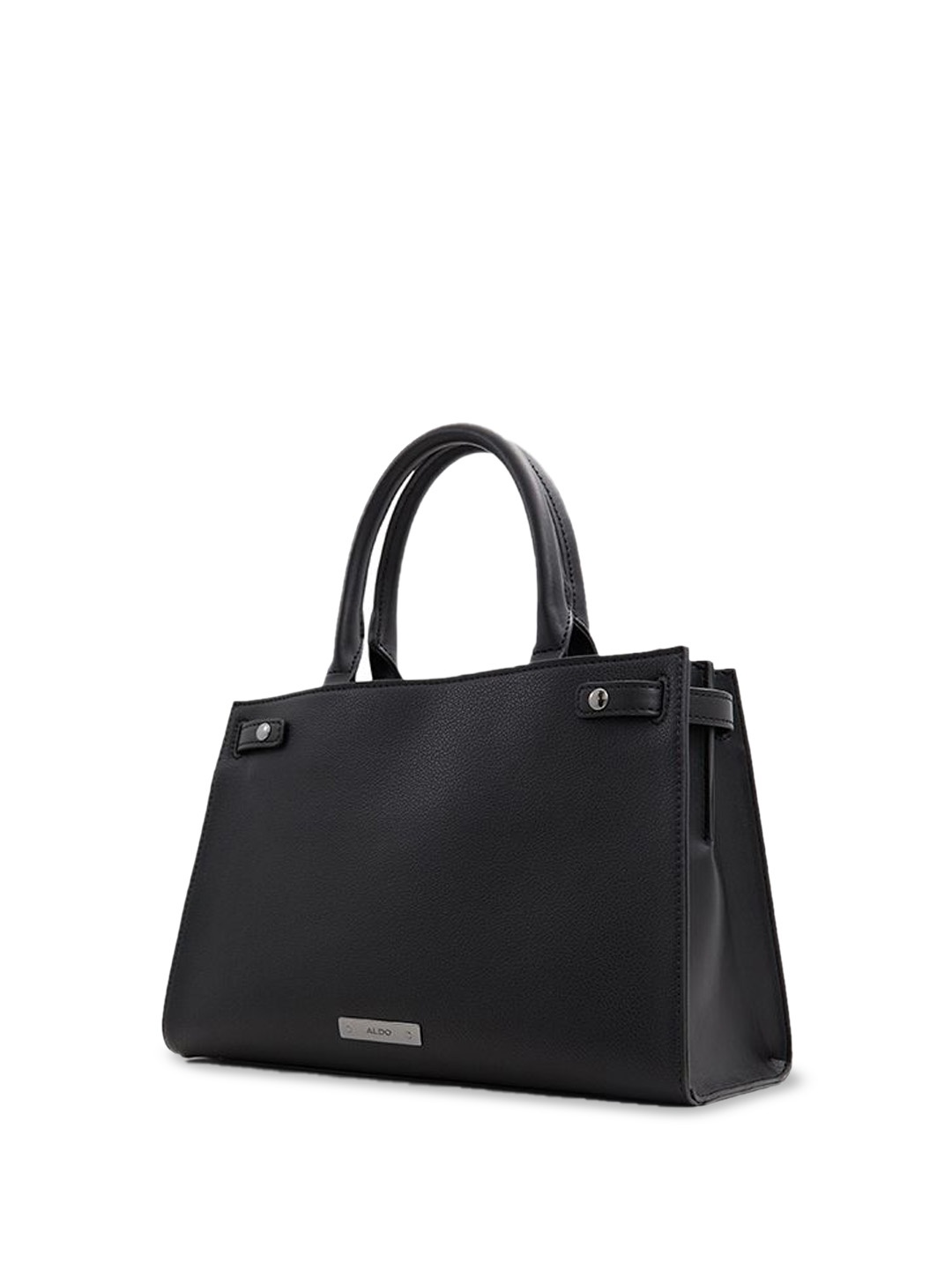 

ALDO Colourblocked Structured Tote Bag with Tasselled, Black