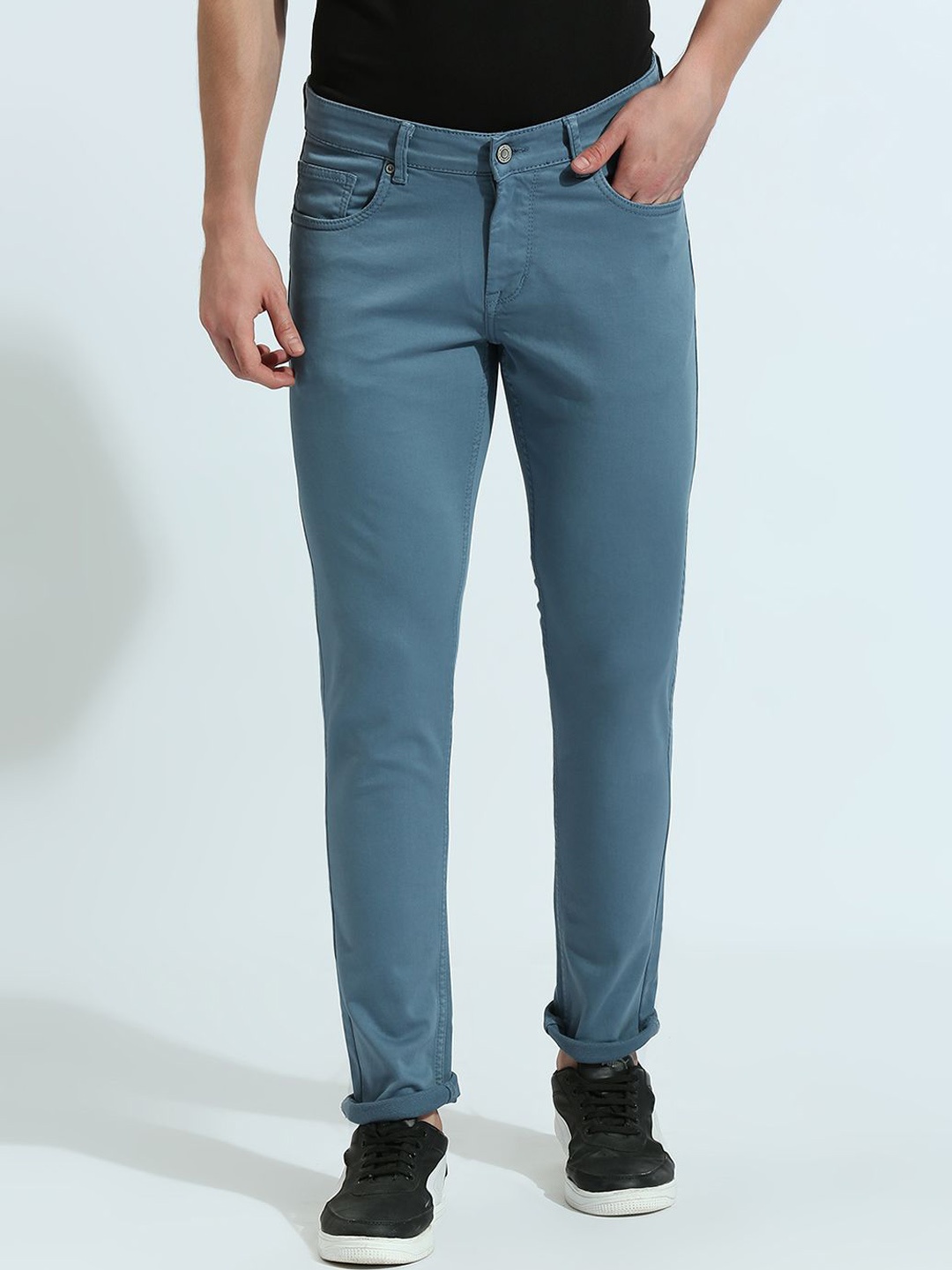 

Klub Fox Men Slim Fit Mid-Rise Jeans, Blue