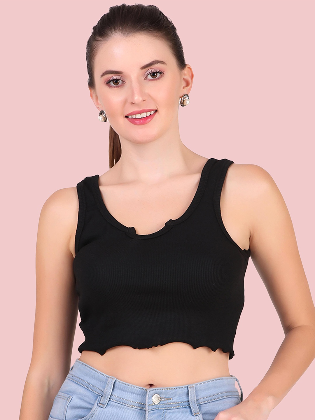 

BAESD Tank Crop Top, Black