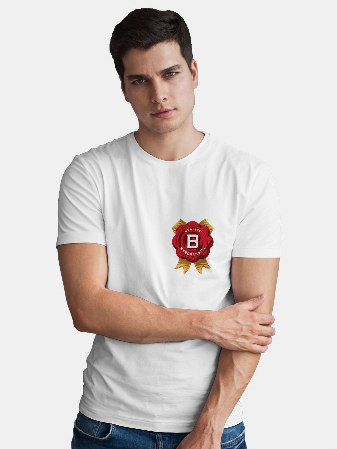 

macmerise Men Pockets T-shirt, White
