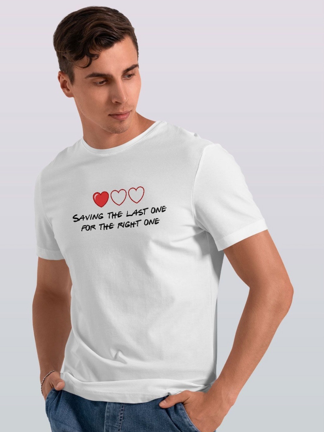 

macmerise Men Printed Extended Sleeves Raw Edge T-shirt, White
