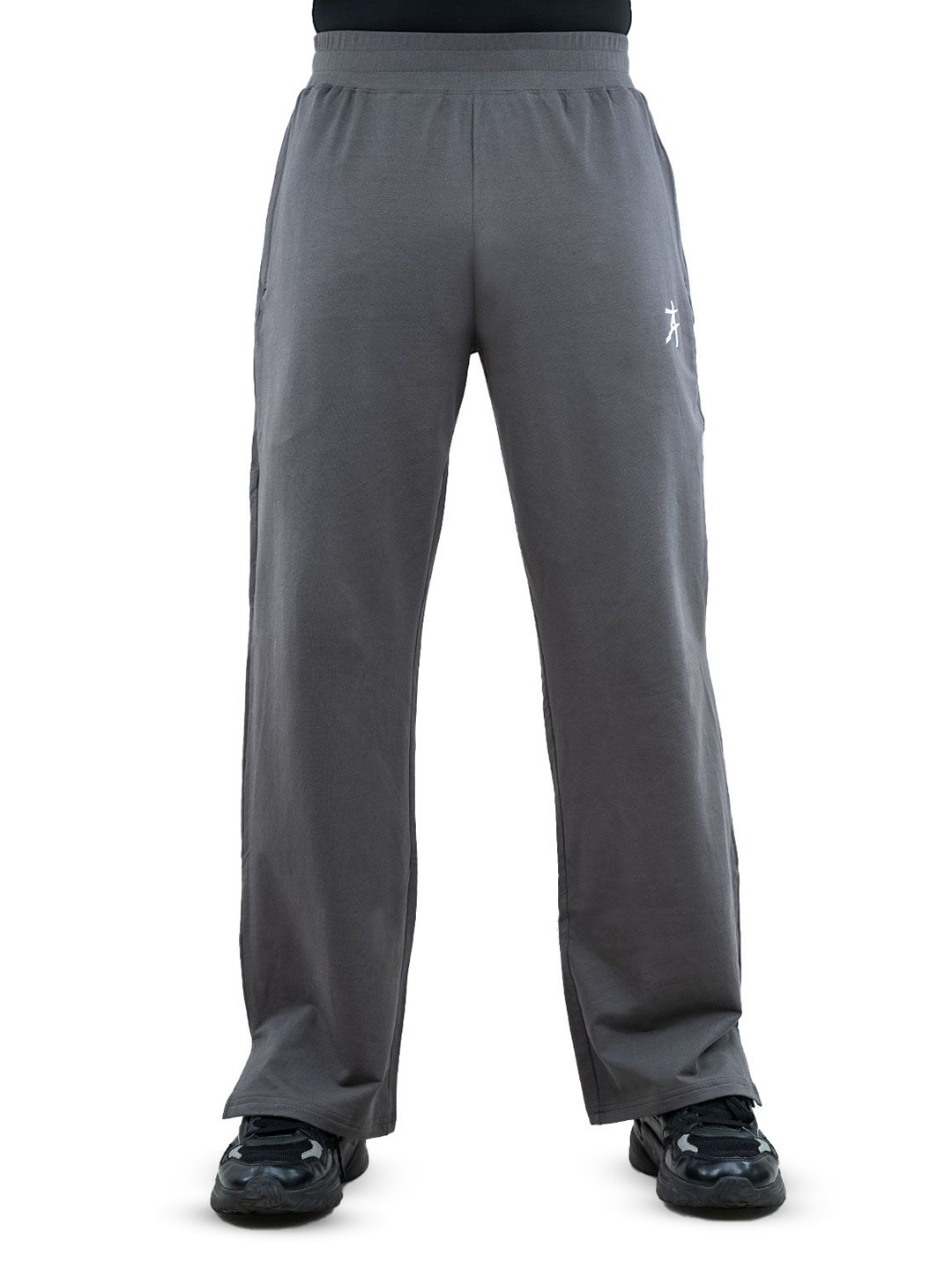 

Athflex Men Mid -Rise Workout Pants, Grey