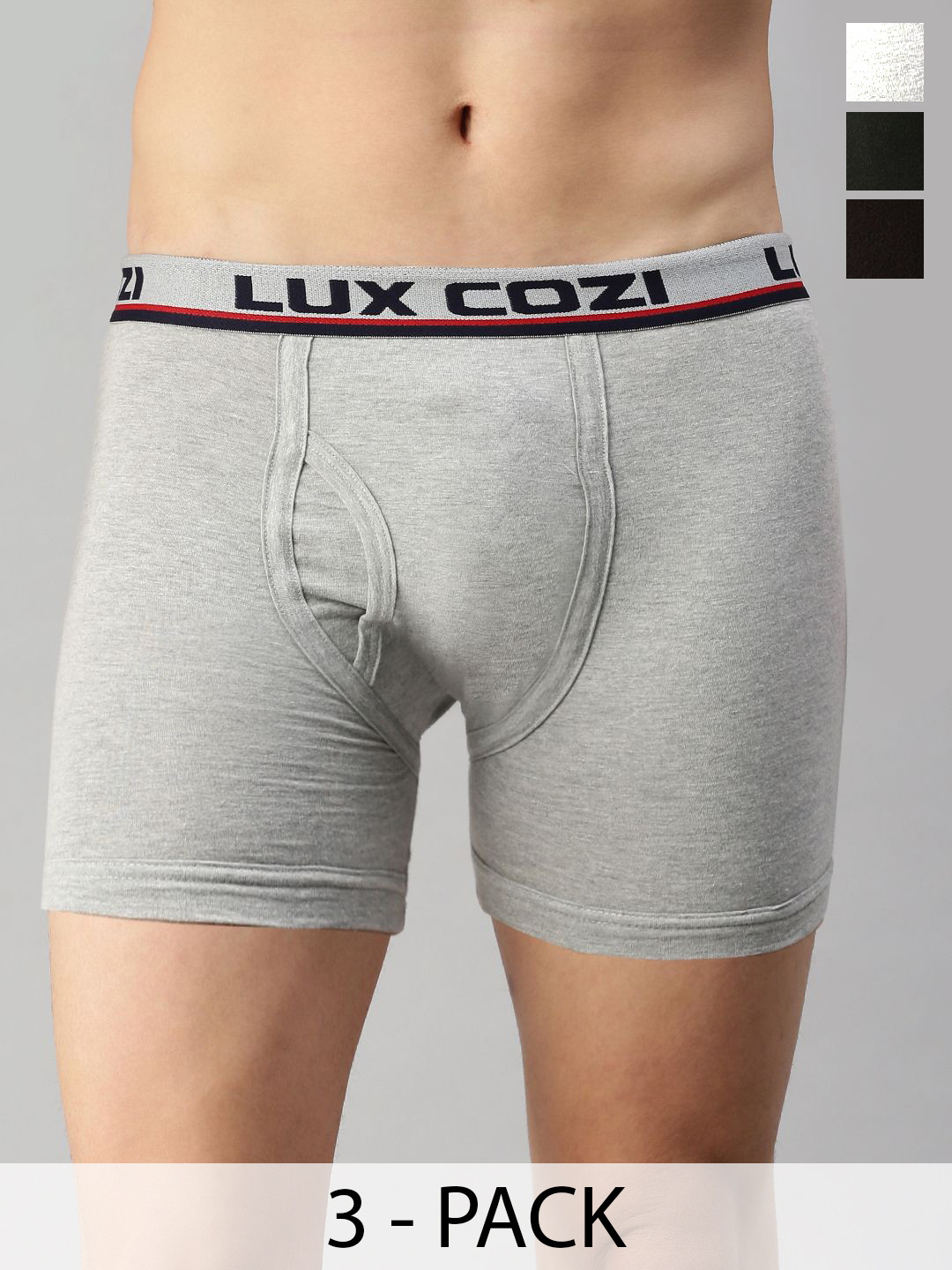 

Lux Cozi Men Pack Of 3 Assorted Cotton Trunk COZI_LONGS_ICDF_AST2_3PC