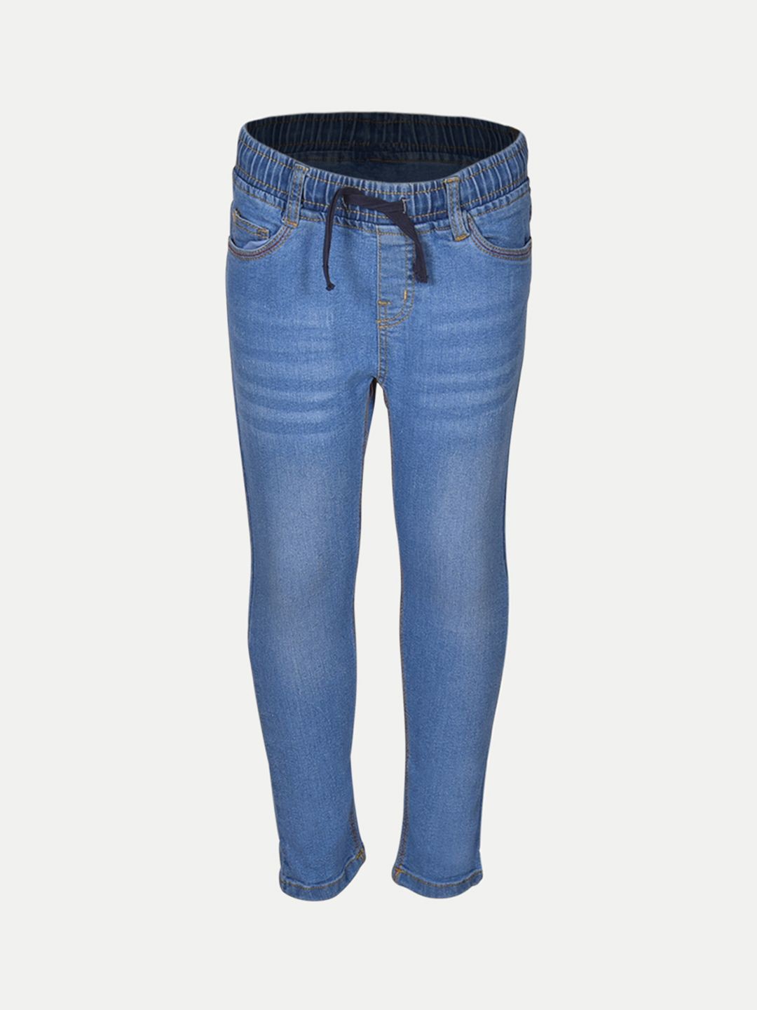 

BAESD Boys Mid-Rise Flat-Front Woven Heavy Fade Jeans, Blue