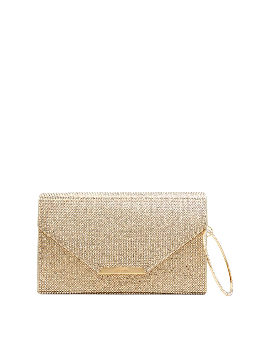 

ALDO Textured Structured Sling Bag with Tasselled, Gold