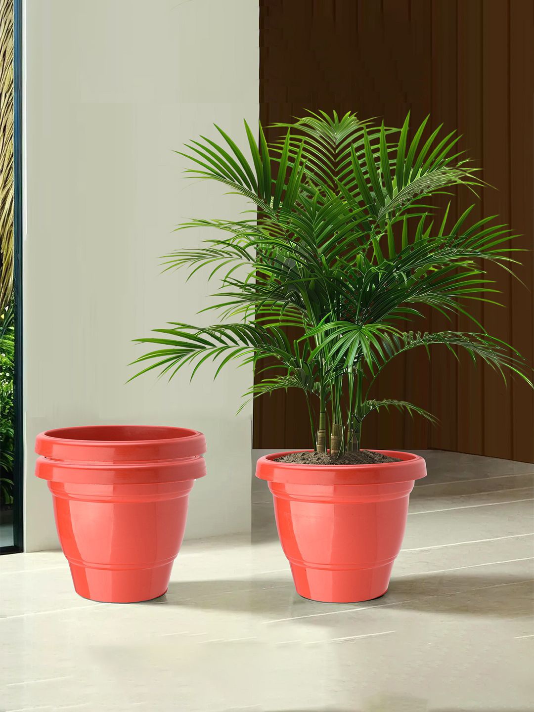 

Kuber Industries Red 3 Pieces Planters
