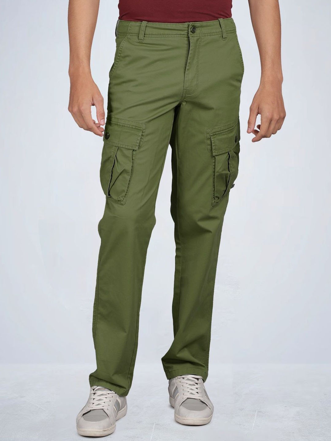 

t-base Men Mid-Rise Cargos, Olive