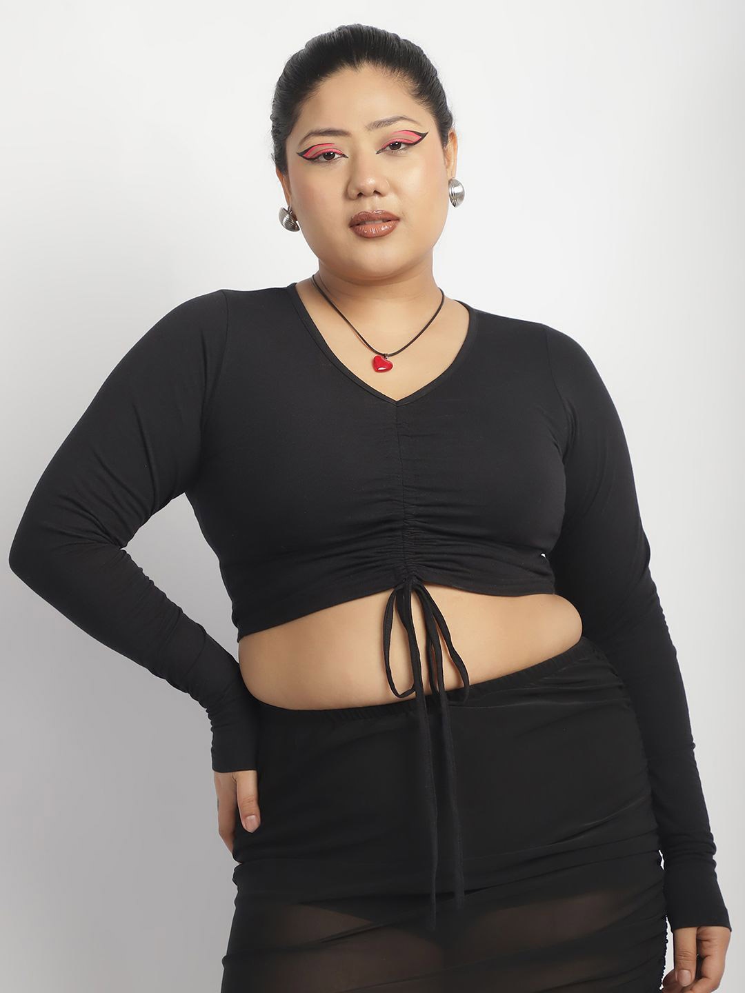 

thkgrlz Crop Top, Black