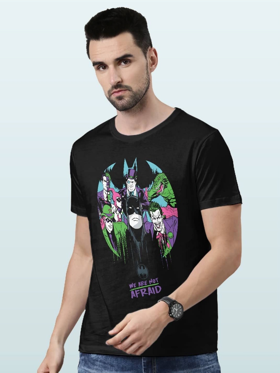 

macmerise Men Printed T-shirt, Black