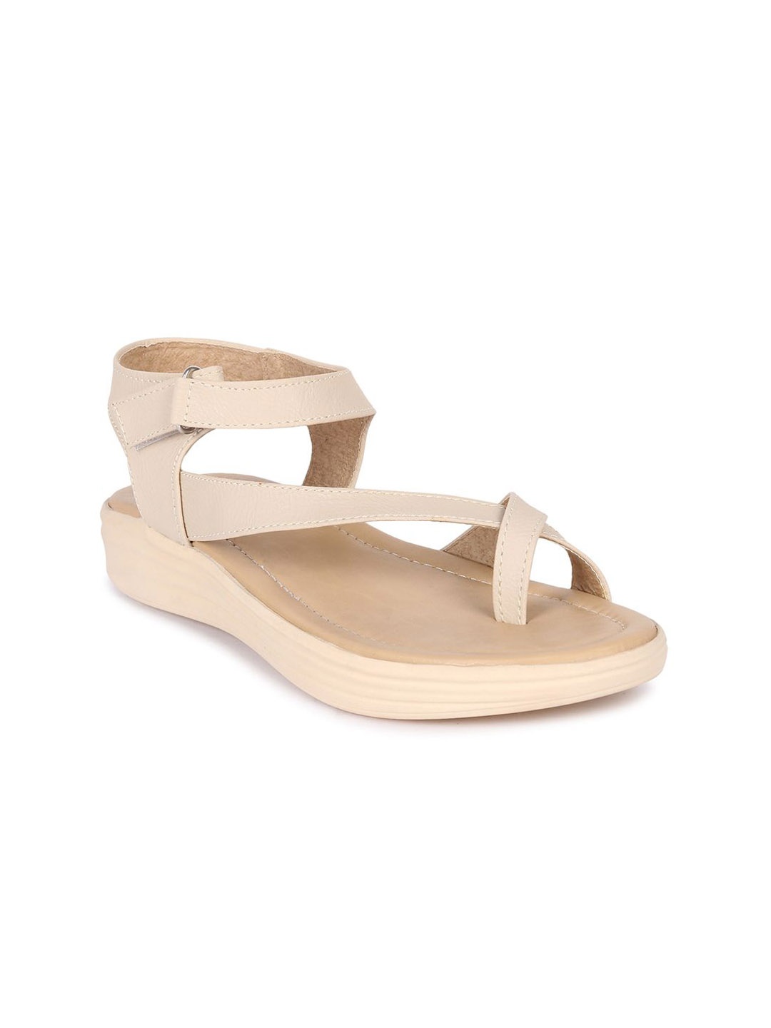 

Bella Toes Women One Toe Flats, Cream