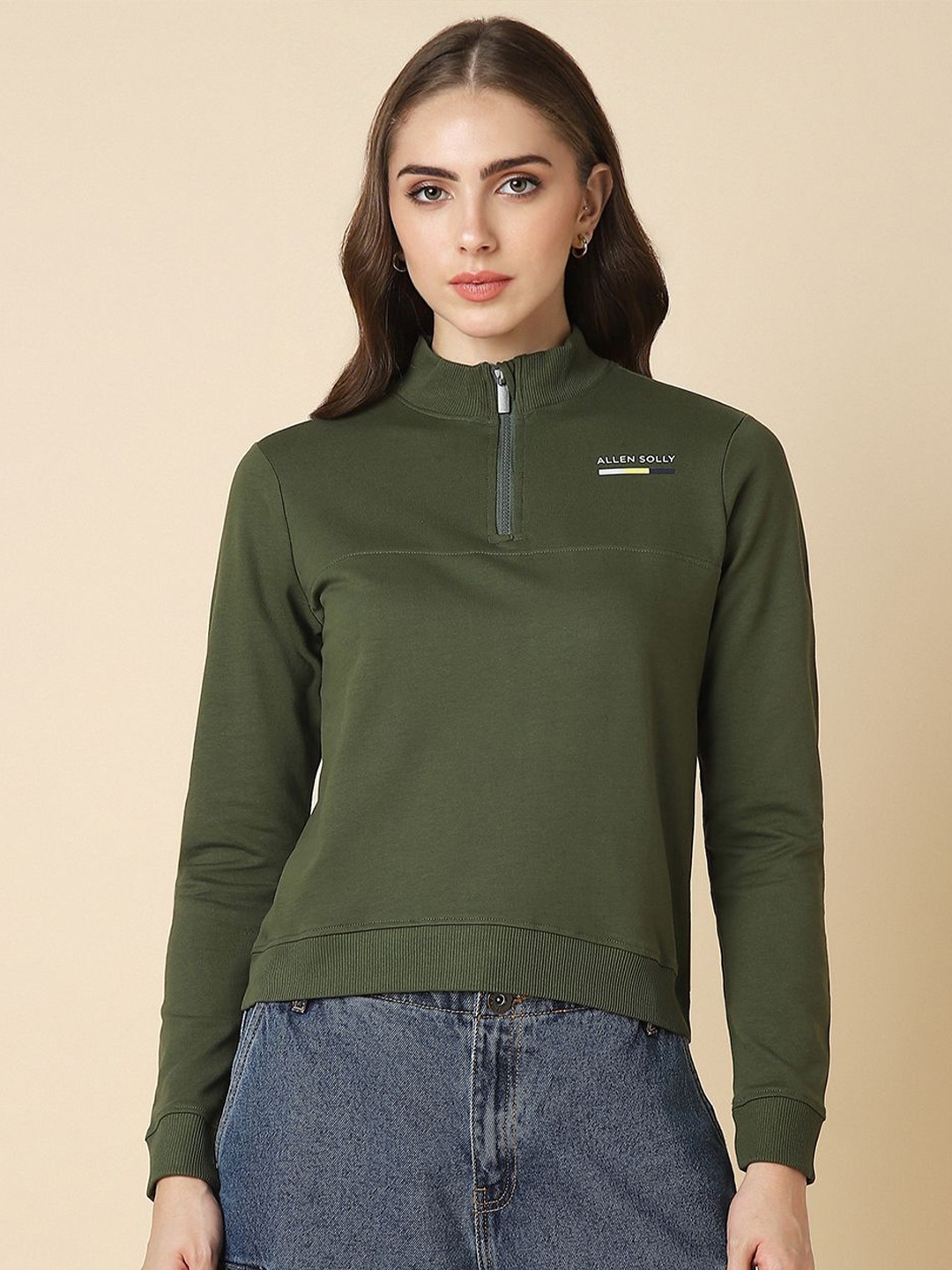 

Allen Solly Woman Women Sweatshirt, Olive